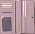 GOIACII Wallets for Women RFID Blocking Ultra Slim Leather Credit Card Holder Clutch by GOIACII
