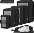 Compression Packing Cubes for Travel, Lightweight Vacation Travel Essentials, Travel Accessories for Suitcase Organizer Bags Set, Durable Luggage Organizer by PREZON