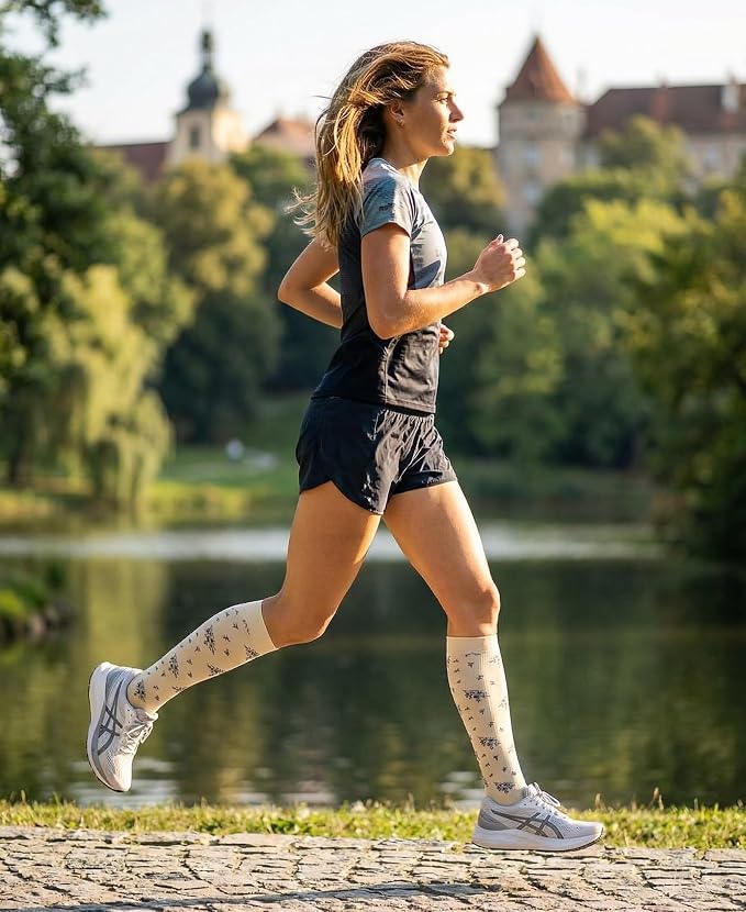 Sooverki Compression Socks for Women and Men Circulation (3/4 Pairs) is Best Support for Running Athletic Cycling Hiking - Image 2