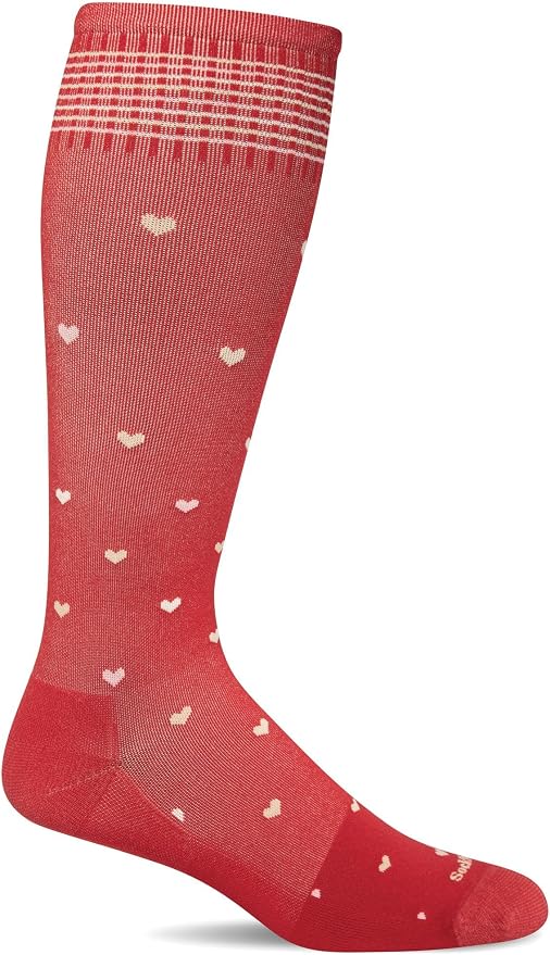 Sockwell Women's Full Heart Moderate Graduated Compression Sock Wide Calf Fit by Sockwell