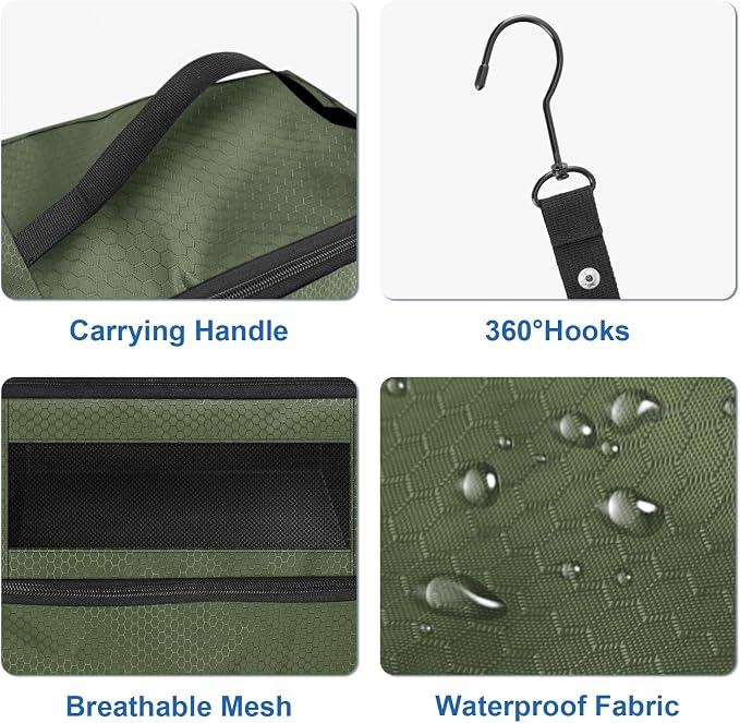 Olosar Suitcase Organizer, Travel Luggage Organizer Portable Hanging Travel Shelves Collapsible Hanging Packing Cubes for Carry on Suitcase - Image 4