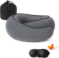 Travel Pillow, Memory Foam Neck Pillow Head Support Soft Pillow for Sleeping Rest, Airplane Car and Home Use by Unknown