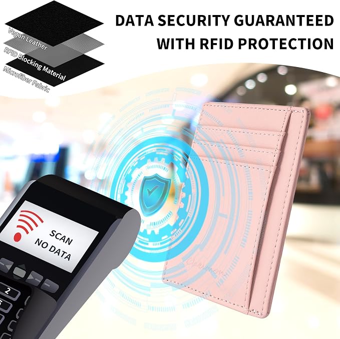 Chelmon Slim Wallet for Men, Minimalist Front Pocket RFID Blocking Credit Card Holder - Image 4