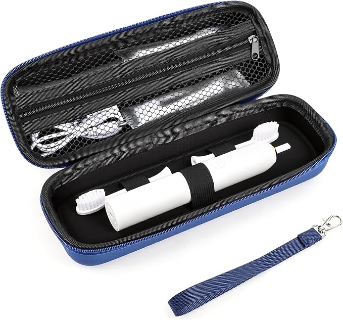 Hooqict Toothbrush Travel Case for Oral-B/Oral-B Pro/iO Electric Travel Toothbrush Case Holder with Mesh Pocket for Traveling, Camping, School, Business, Protective Storage Containers by Hooqict