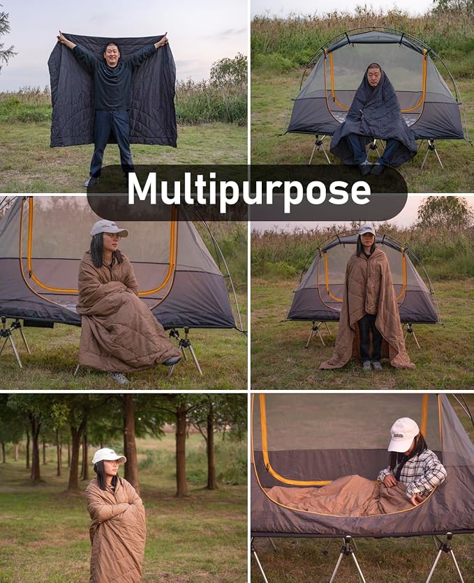3M Thinsulate Insulation Warm Camping Blanket Ultralight Compact - Image 3