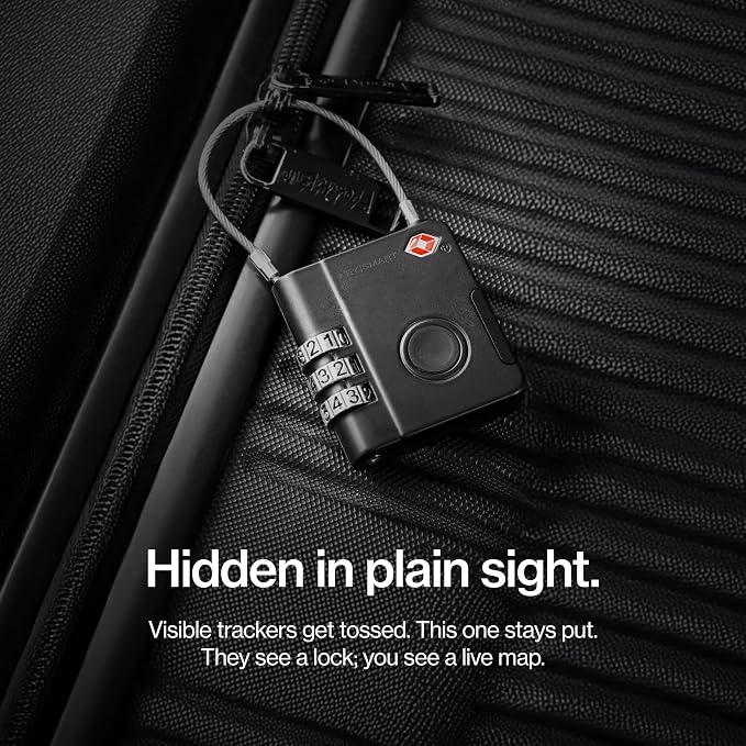 KeySmart SmartLock Tracking Luggage Locks, TSA Locks for Luggage, GPS Tracker, Combination Lock Compatible with Apple Find My App, Best Travel Essentials, Replaceable Non-Rechargeable Battery (5 Pack) - Image 9