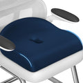Ergonomic Memory Foam Seat Cushion for Office Chair, Blue | Wheelchair Cushions for Tailbone, Hip, Sciatica Support, Soft & Breathable, Chair Pad for Long Sitting, Driving by Unknown