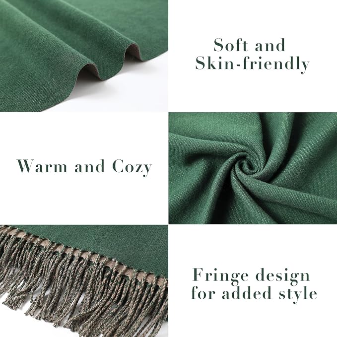 maamgic Women's Scarf Pashmina Shawls Blanket Scarf for Evening Dress | Soft Viscose Blend ,Lightweight,Large Scarf with Cozy Cashmere-Feel, Perfect For Weddings,Cruise Travel & Flights - Image 3