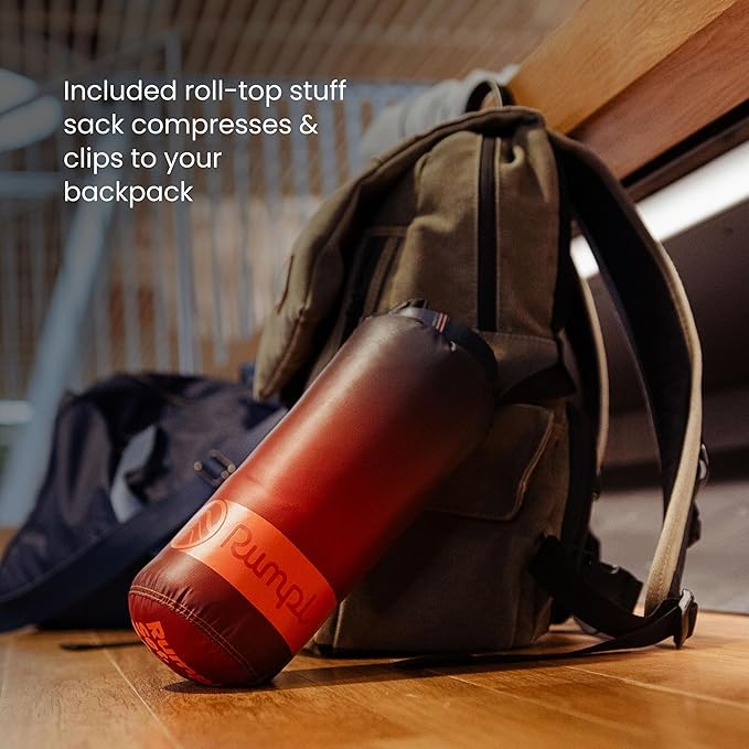 Rumpl Travel Puffy Ultra-Packable Blanket, Deepfoam Fade | Travel-Size Warmth and Comfort, Ultra-Packable Recycled Puffy Blanket with NanoLoft Insulation for Planes and Trains - Image 6