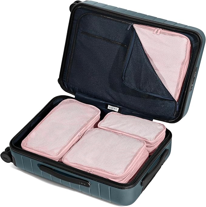 Away Insider Packing Cubes Set of 4, Lightweight Travel Luggage Organizers | 4-Piece Packing Cube Set for Suitcases, Carry-On Bags & Luggage, Lightweight Travel Organizers for Packing, Blush Pink - Image 3
