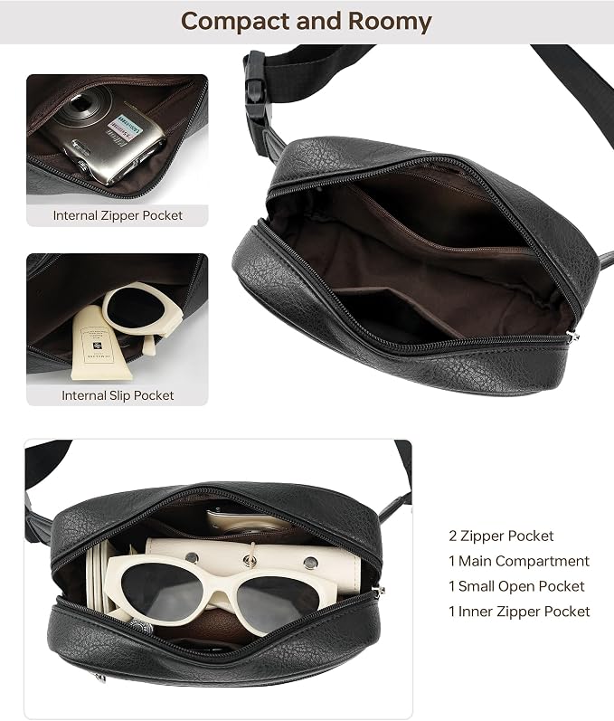 Fanny Packs Belt Bag For Women Men Everywhere Small Fashion Crossbody Bags Waist Pack Vegan Leather Waterproof Cute Sling Chest Bag For Women - Image 5