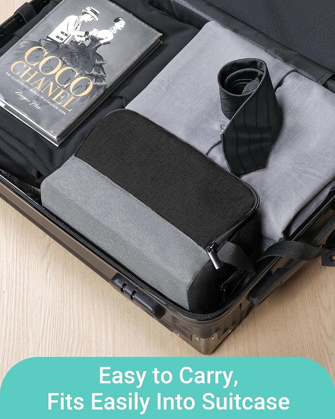 Elviros Travel Toiletry Bag for Men Hanging Dopp Kit Shaving Bag Toiletries Organizer Small Tool Medicine Hygiene Bag for Traveling Pouch(Dark Grey,Large) - Image 7