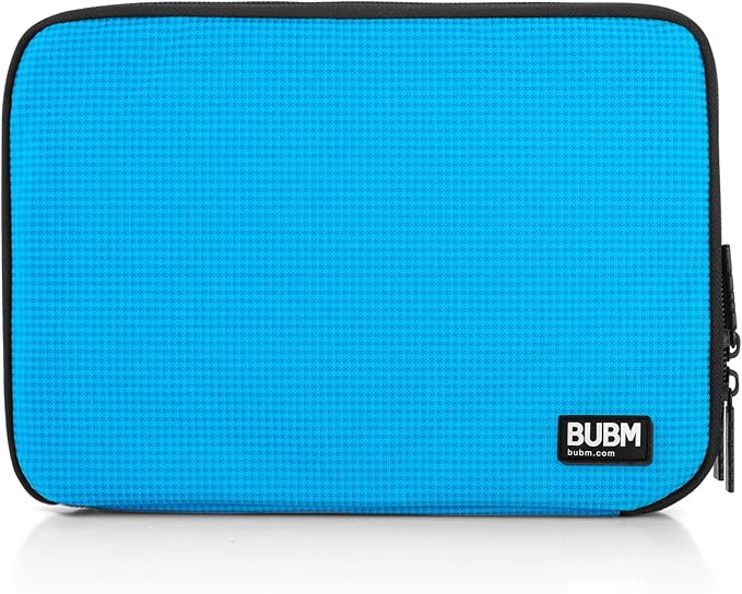 BUBM Double Layer Electronic Accessories Organizer, Travel Gear Bag for Cables, USB Flash Drive, Plug and More, Perfect Size Fits for iPad Mini (Medium, Blue) | Travel Gadget Bag for Cables, USB Flash Drive, Plug and More, Perfect Size Fits for iPad Mini - Image 8