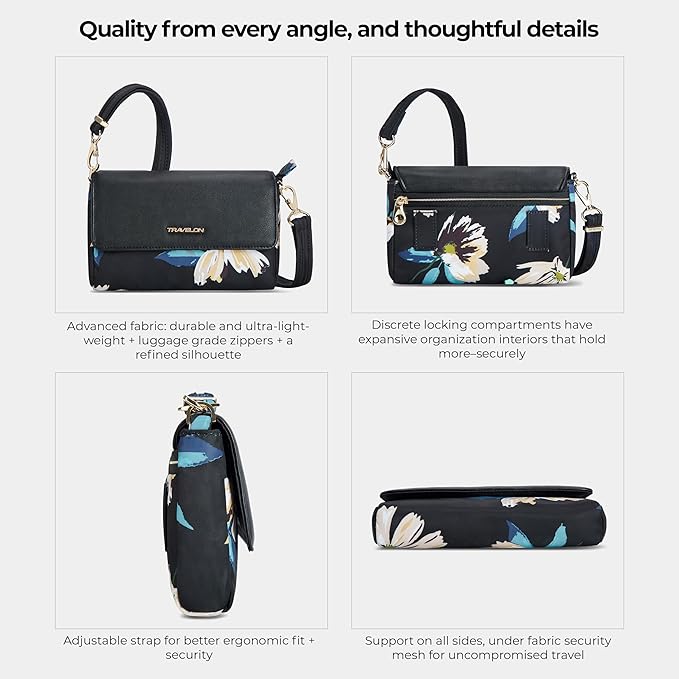 Travelon Anti-Theft Addison Convertible Crossbody/Belt Bag - Image 6