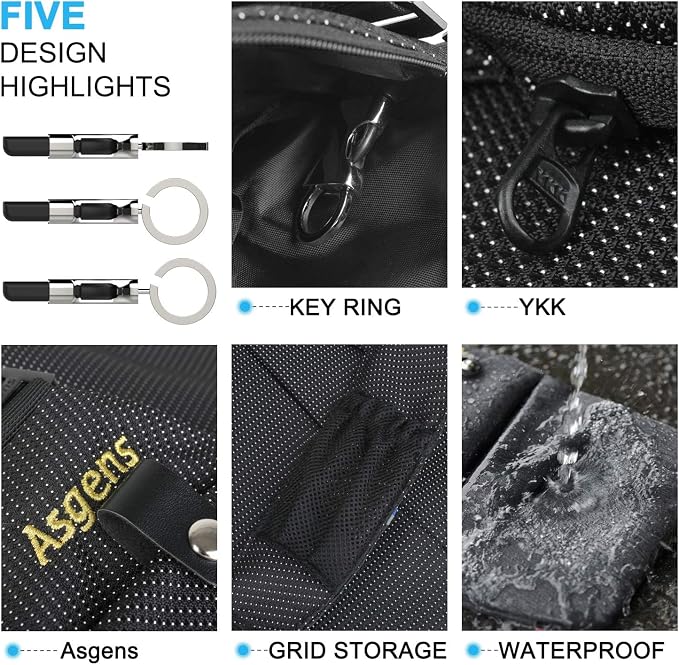 CCW Crossbody Sling Bag Multi-Purpose Anti-Thief Conceal Carry Bag for Men and Women Range, Travel, Outdoor - Image 7