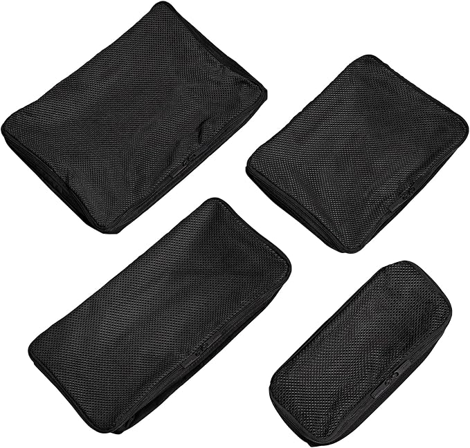 Away Insider Packing Cubes Set of 4, Lightweight Travel Luggage Organizers | 4-Piece Packing Cube Set for Suitcases, Carry-On Bags & Luggage, Lightweight Travel Organizers for Packing, Jet Black - Image 5