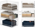 Yociyoga Closet Organizers and Storage Basket- 3-Tier Stackable Storage Bins, Foldable Closet Shelf Organizer Basket, Stackable Clothes Organizers Shelves for Home Organizer System(Patent 30022416) by FollowWithYociyogaTogether