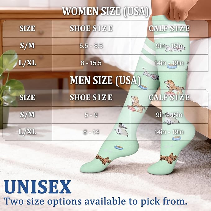 FEYHAY Copper Compression Socks (3 Pairs) 15-20 mmHg Circulation is Best Athletic & Daily for Men & Women, Running, Climbing - Image 6