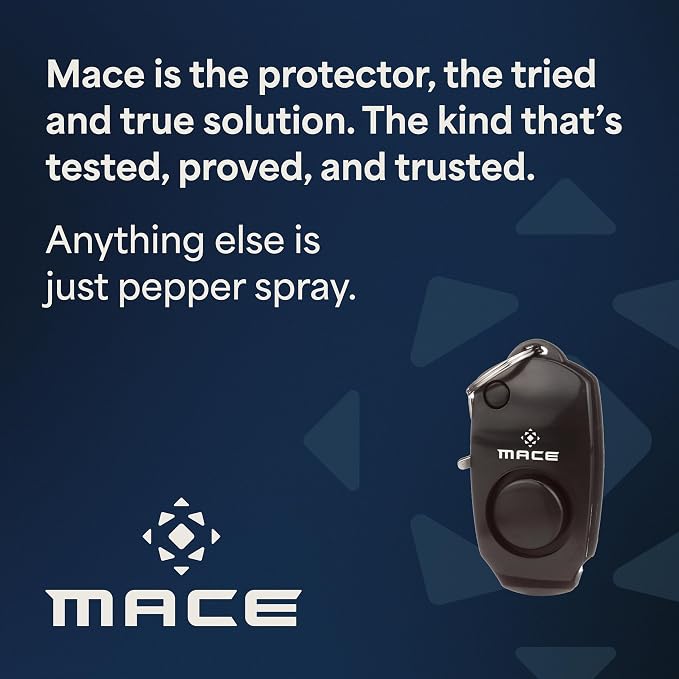 Mace Personal Safety Alarm - Loud 130db Siren, Built in Emergency Whistle, Easy On/Off Push Button Activation, Batteries Included, Personal Alarm for Women & Men - Black - Image 8