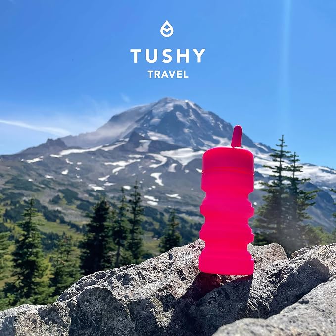 TUSHY Travel Bidet, Collapsible and Expandable Peri Bottle, Fuchsia Friday | Discreet Portability, Refreshing Clean at Home, Camping and Outdoors, Hemorrhoid Relief, Postpartum Care - Image 7