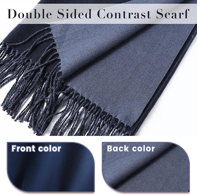 maamgic Women's Scarf Pashmina Shawls Blanket Scarf for Evening Dress | Soft Viscose Blend ,Lightweight,Large Scarf with Cozy Cashmere-Feel, Perfect For Weddings,Cruise Travel & Flights - Image 2
