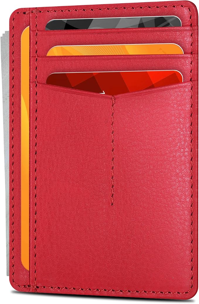 Oak Leathers Leather Wallet Minimalist Style - RFID Slim Card Holder by OakLeathers