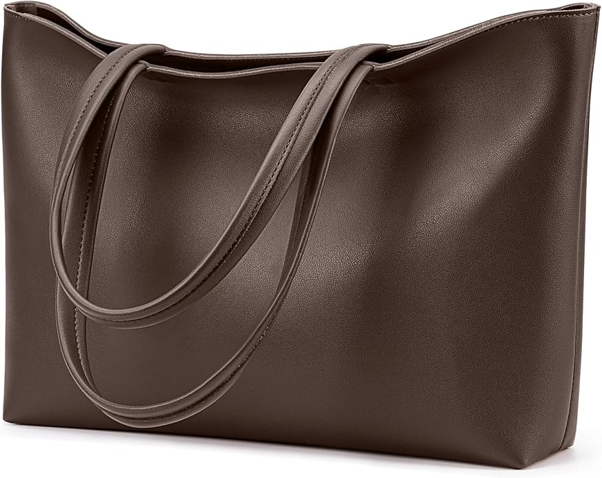KALIDI Tote Bag Zipper Shoulder Bag Vegan Leather Purses Satchel for Women | Large Casual Handbag for Work Commuting Dating College Everyday by KALIDIFANCYFOREST