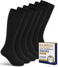 Pembrook® Bamboo Viscose Light Compression Socks - 3 Pairs | 8-15 mmhg Compression Socks | Knee High Comfort Support Socks by Pembrook
