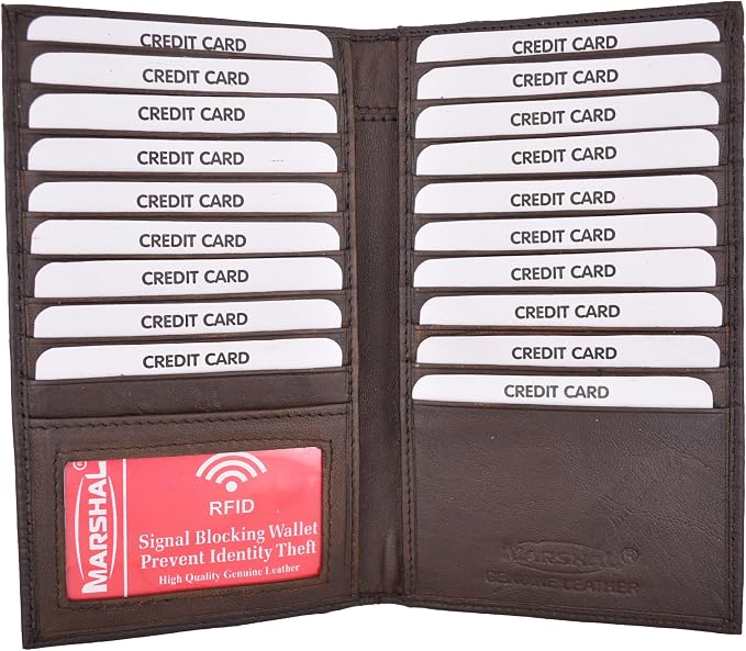 Marshal Bifold Leather RFID Blocking Wallet For Men & Women by Marshalwallet