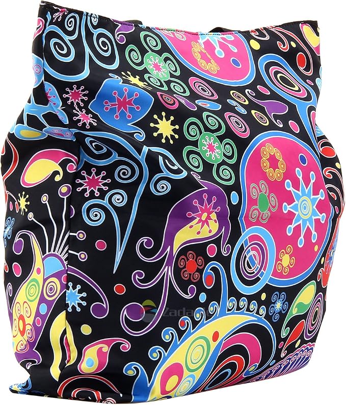 Beach Tote Bags Travel Totes Bag Shopping Zippered Tote for Women Foldable Waterproof Overnight Handbag - Image 4