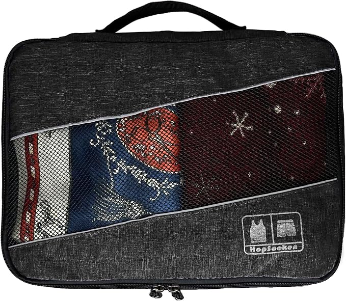 5 Set Packing Cubes for Travel Large Suitcase Luggage Organizer Bags Travel Accessories Vacation 4 Cubes 1 Laundry Pouch Bag - Image 5