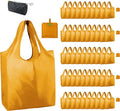 BeeGreen Orange Reusable Grocery Bags Wholesale Pumpkin Reusable Kitchen Bags Bulk Foldable-Machine Washable with Zipper Storage Pouch 50 Packs by BeeGreen