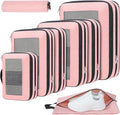 Compression Packing Cubes for Travel, Lightweight Vacation Travel Essentials, Travel Accessories for Suitcase Organizer Bags Set, Durable Luggage Organizer by PREZON