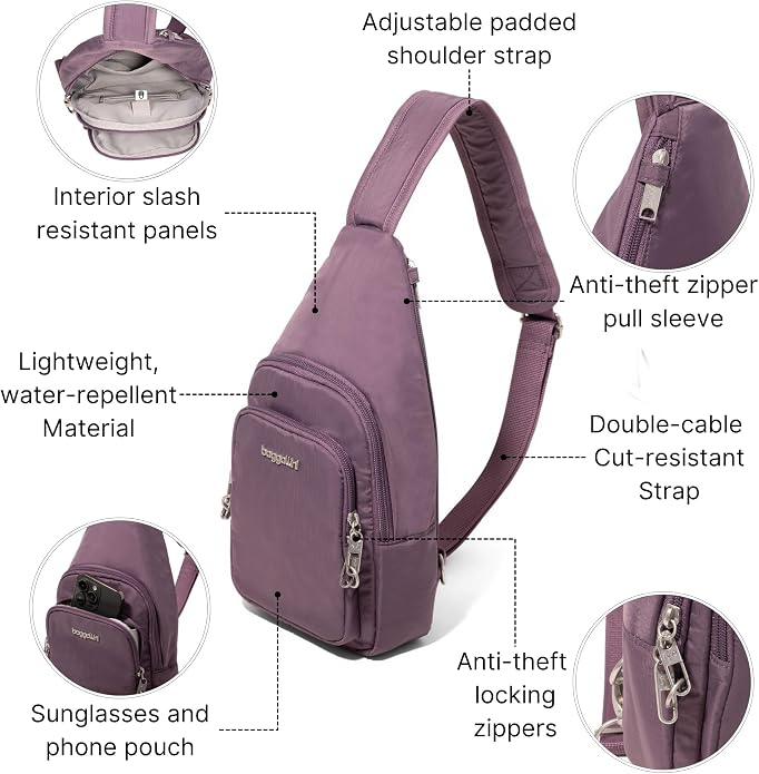 Baggallini Securtex Anti-Theft Daytripper Sling - Image 4