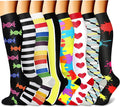 FEYHAY Copper Compression Socks (8 Pairs) 15-20 mmHg Circulation is Best Athletic & Daily for Men & Women, Running, Climbing by FEYHAY