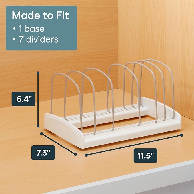 YouCopia StoreMore Bakeware Rack, Adjustable Dividers, Baking Pan Organizer - Image 6
