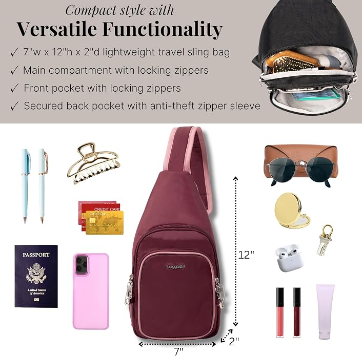 Baggallini Securtex Anti-Theft Daytripper Sling - Image 4