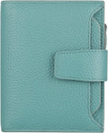 Small Compact Women Wallet RFID Blocking Genuine Leather Bifold Purse with ID Windows by Lavemi