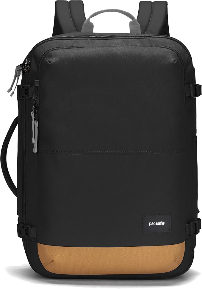 Pacsafe GO Anti Theft 34L Carry-on Backpack, Jet Black by Pacsafe
