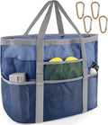 SRISE Mesh Beach Bag - Large Beach Tote Bag for Family Beach Bag for Toys & Vacation Essentials by SRISE