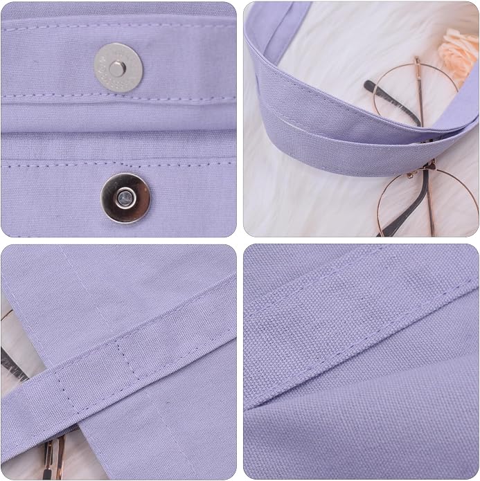 TeeYee Women Tote Bag Foldable Shoulder Bag for Travel Work | Solid Color Shopper,Lightweight & Portable,Wide & Reinforced Handles,Multi-Purpose Use,Soft & Sturdy,Machine Washable - Image 7