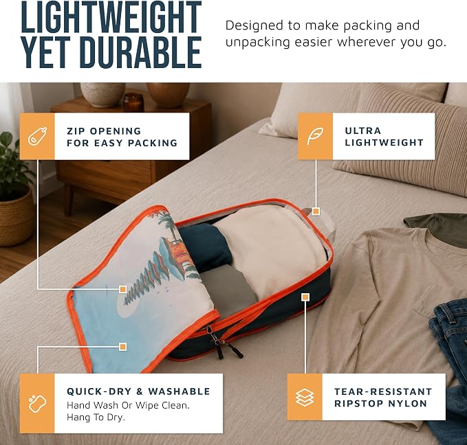 TRIPPED Travel Gear Large Compression Packing Cubes 7-Piece Set for Travel - Image 3