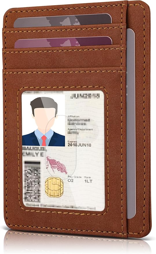 Teskyer Slim Minimalist Wallet for Men, RFID Front Pocket Card Holder | Ultra Slim Front Pocket Design, 8 Card Slots, RFID Protection, Smooth Faux Leather for Everyday Carry - Image 8