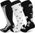 LEVSOX Plus Size Compression Socks Wide Calf Men&Women 20-30 mmhg Knee High Support Socks for Medical, Nurse, Diabetic by Levsox