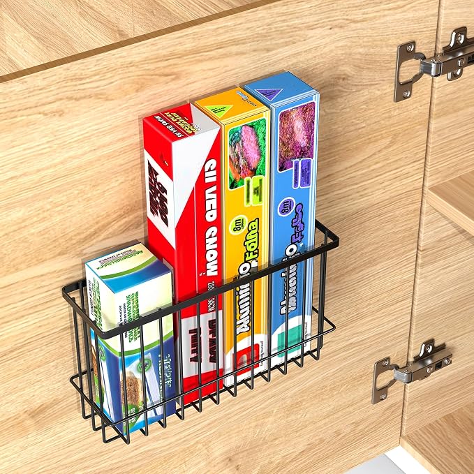 NiHome Cabinet Door Lid Organizer 2-Pack, Cabinet Organizers and Storage, Compact Design for Space Optimization-Over the Cabinet Door Organizer for Diverse Storage Solution - Image 4