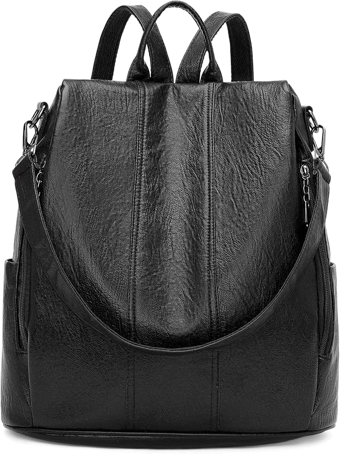 GAEKEAO Women Backpack Purse PU Leather Anti-theft Casual Shoulder Bag Convertible Large Satchel Bags for Travel Casual Work - Image 2