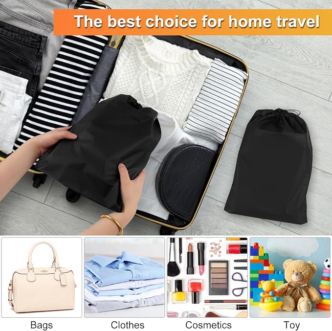18 Pack Shoe Bags for Travel, 11.8in x 15.7in Travel Shoe Bags for Packing, Travel Bag for Shoes, Storage Bags for Men and Women - Image 4
