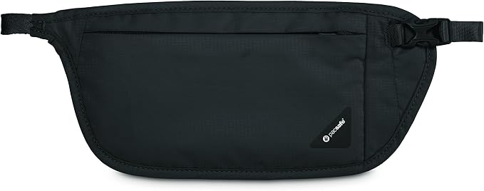 Pacsafe Coversafe V100 Anti-Theft RFID Blocking Waist Wallet, Black - Image 5