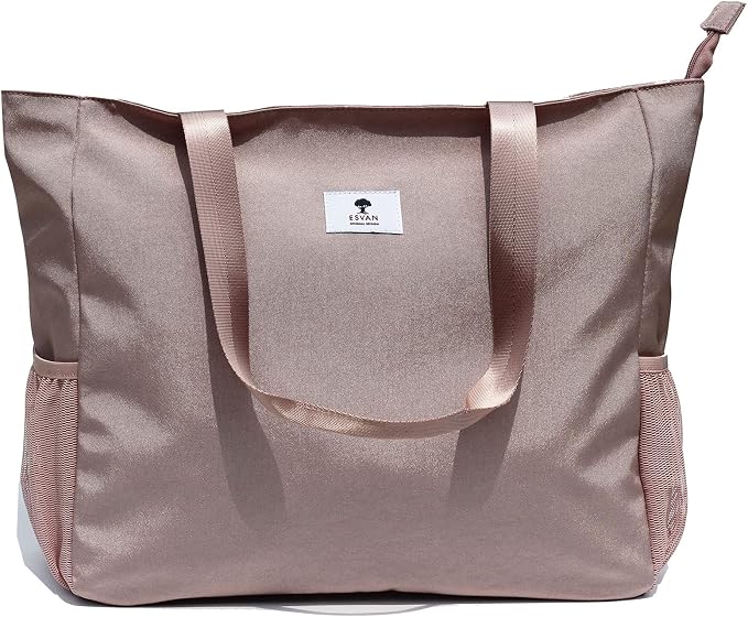 ESVAN LARGE BEACH BAG Water Resistant Lightweight 20 inch Women Oversize Tote Bag for Gym Beach Travel Pool Yoga Nurse - Image 3