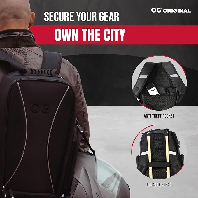 GO Waterproof Motorcycle Backpack Compact 20L for 2 Helmets 2 Carry Options | Lightweight design with laptop compartment, helmet strap and reflective details for cycling and motorcycle rides. - Image 6